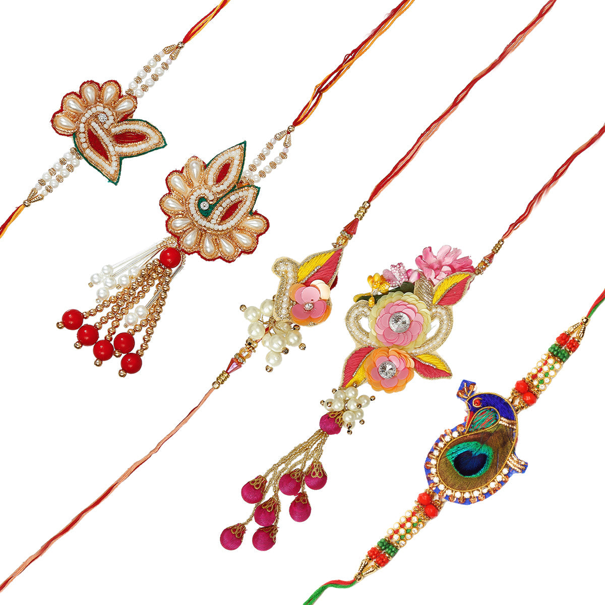 Pack of 5 Rakhis Kafalo