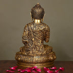 Brass Superfine Blessing Buddha (14.5 Inch) Vedansh Craft