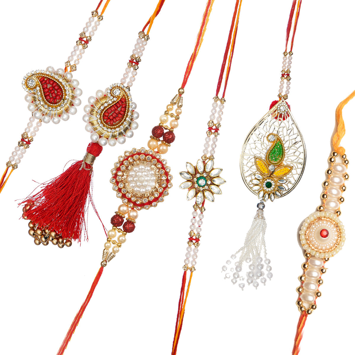Pack of 6 Rakhis Kafalo