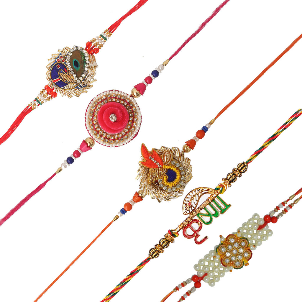 Pack of 5 Rakhis Kafalo