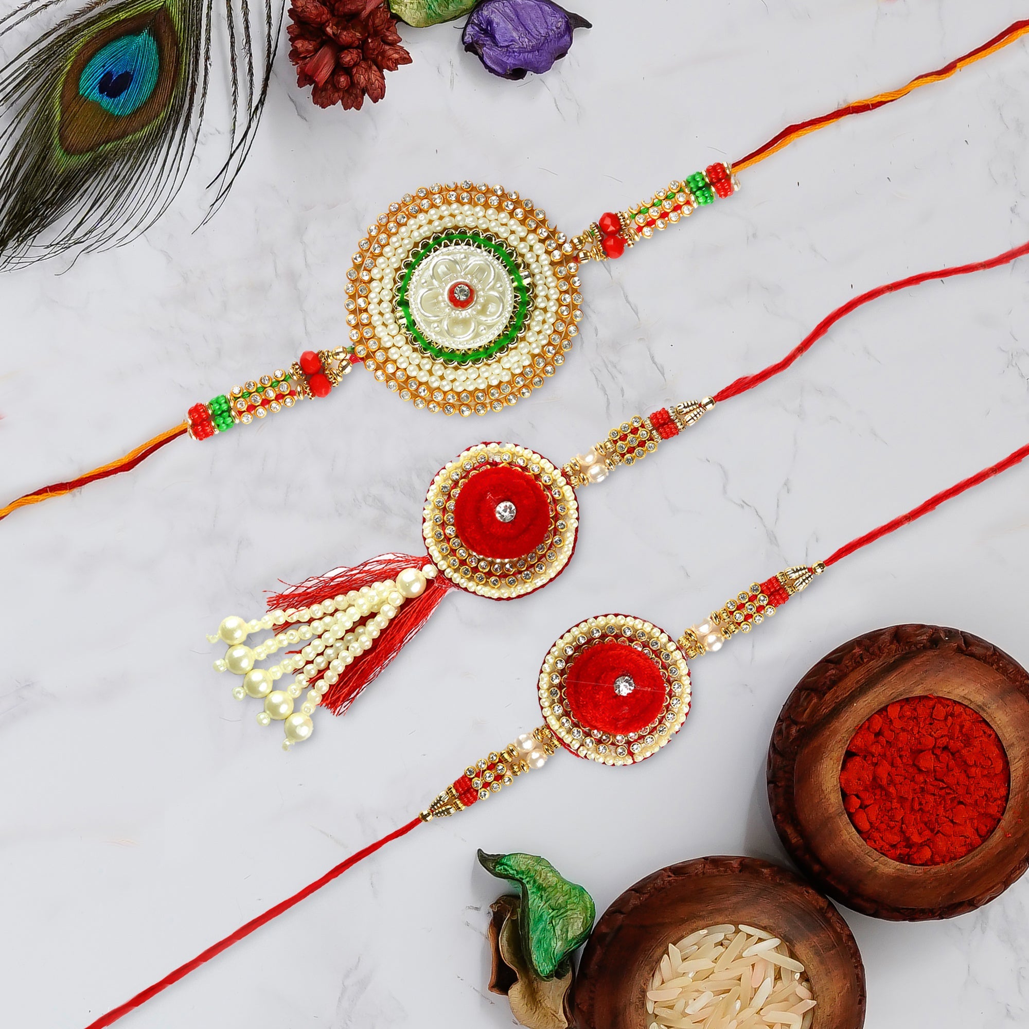 Pack of 3 Rakhis Kafalo