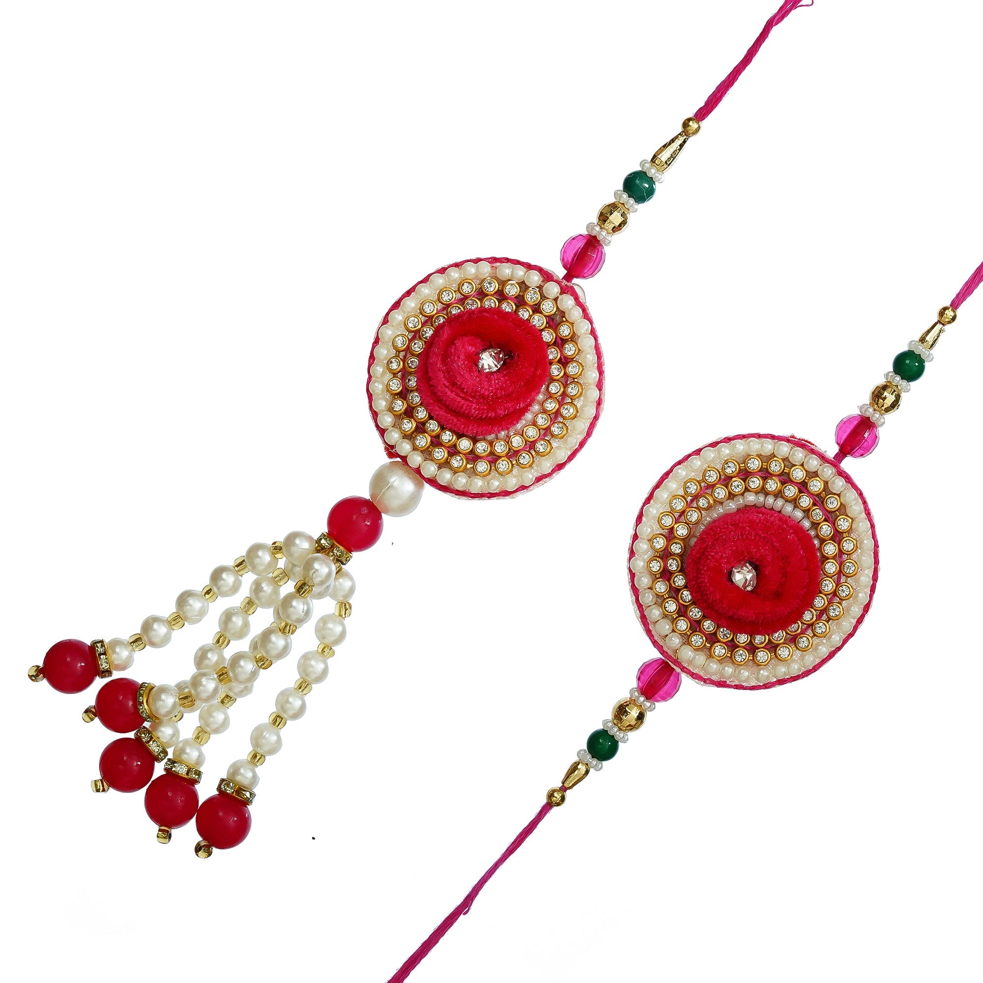 Bhaiya Bhabhi Rakhi Set and Roli Chawal Pack, Best Wishes Greeting Card Kafalo