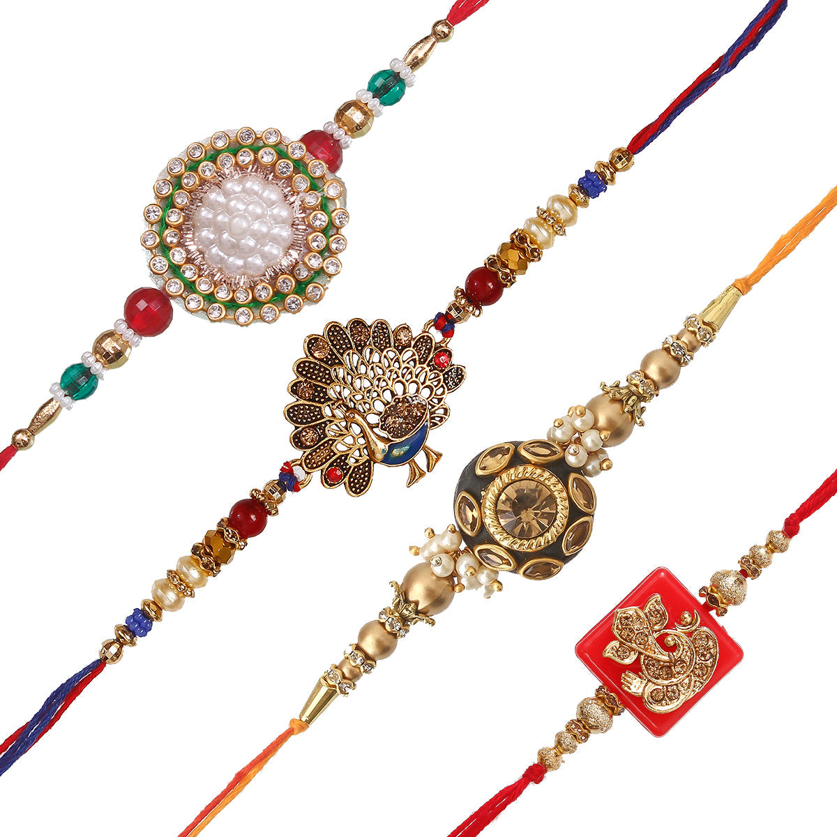Pack of 4 Rakhis Kafalo
