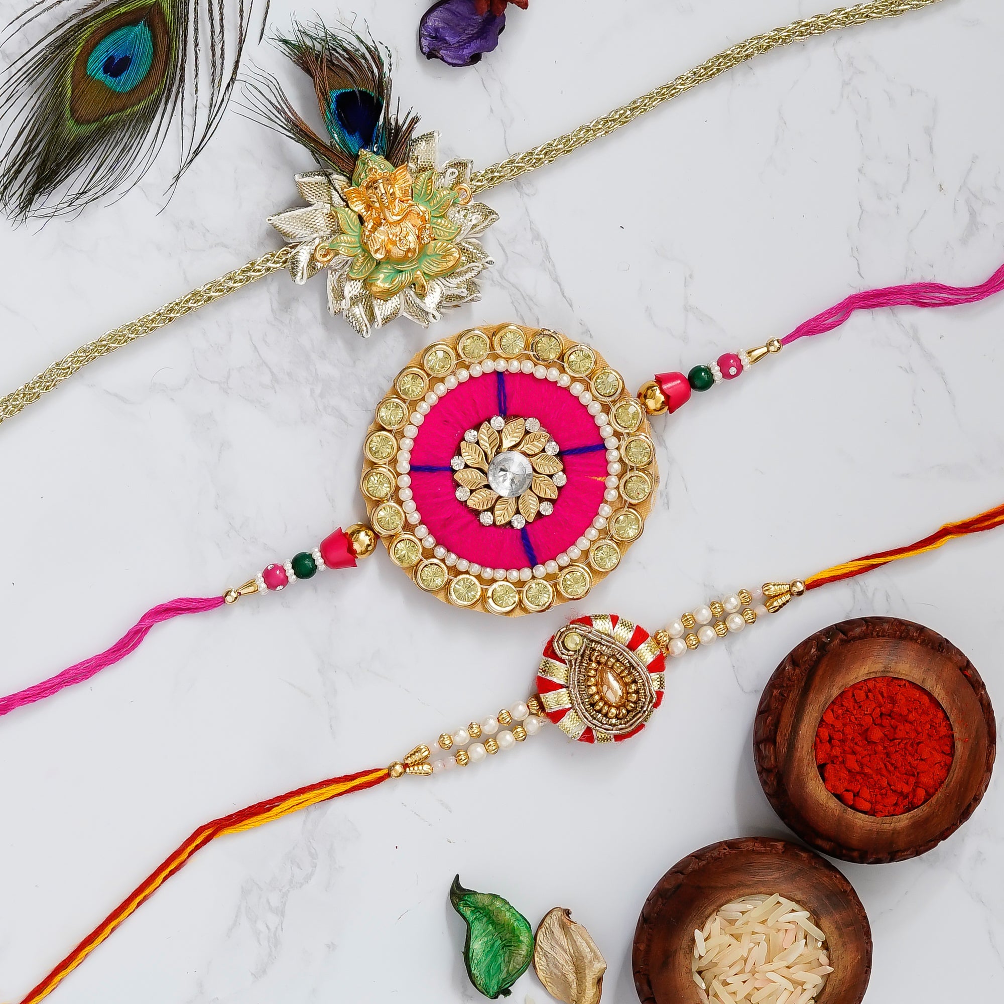 Pack of 3 Rakhis Kafalo