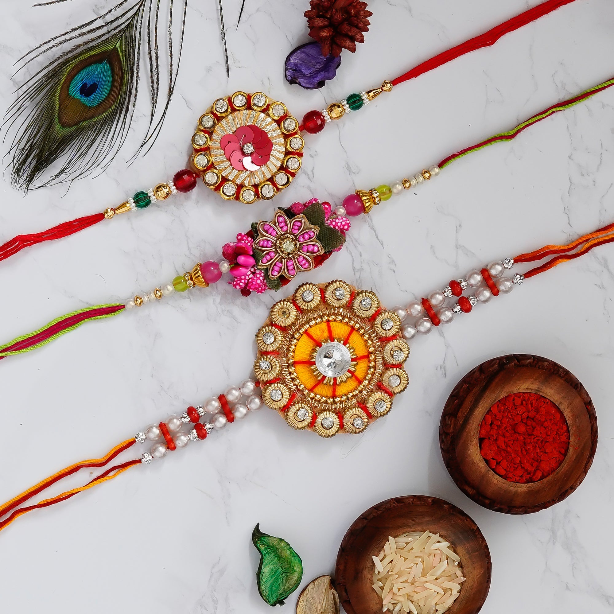 Pack of 3 Rakhis Kafalo