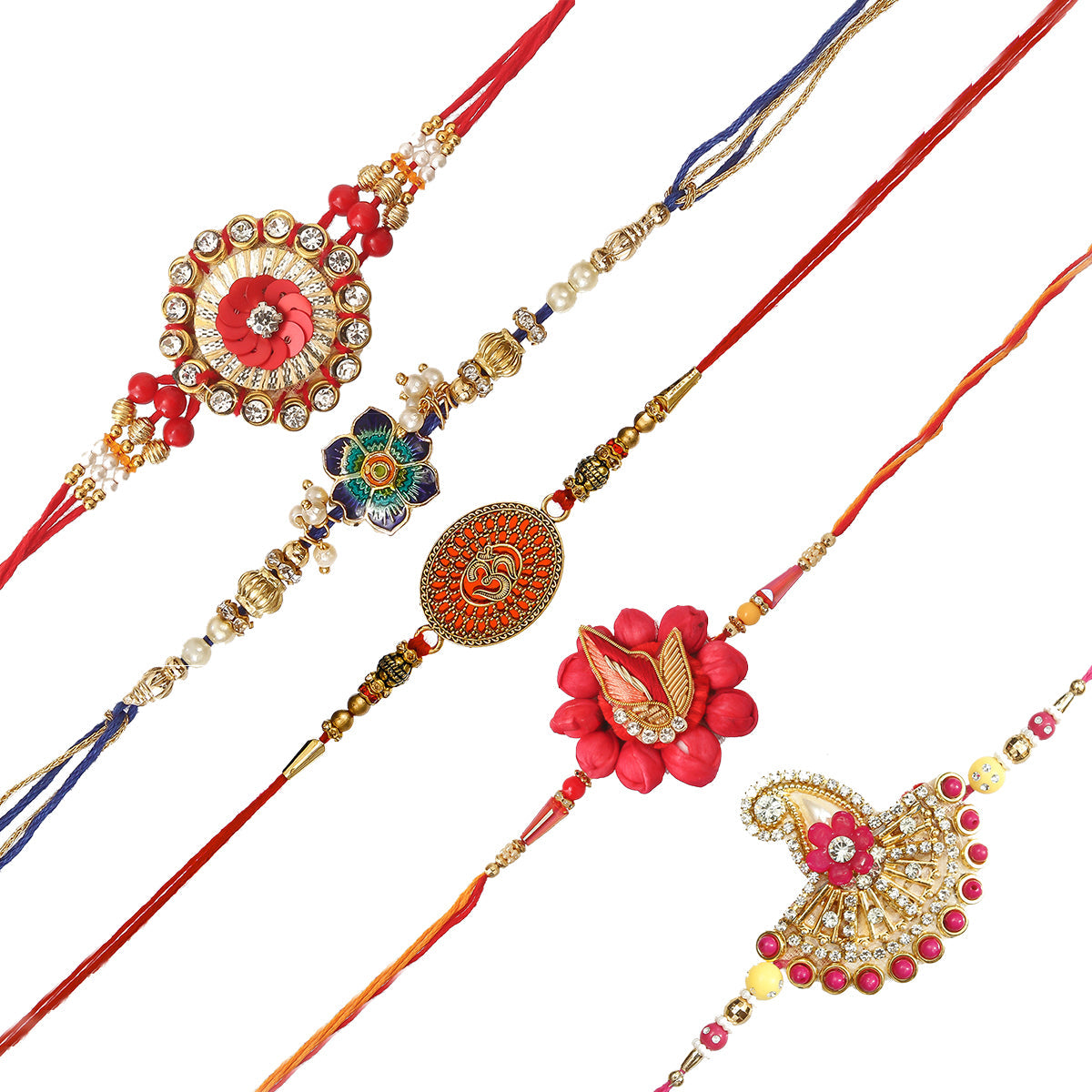 Pack of 5 Rakhis Kafalo