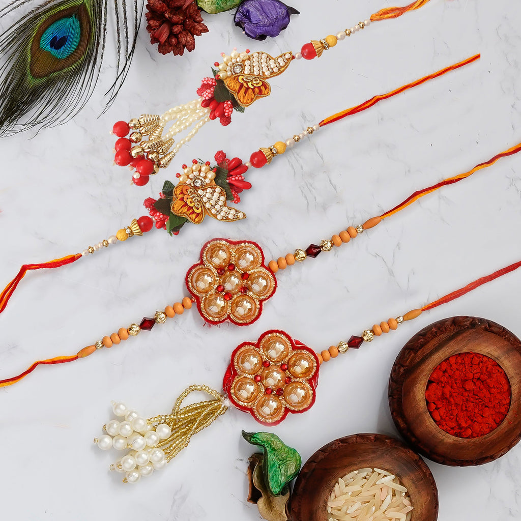 Pack of 4 Rakhis Kafalo