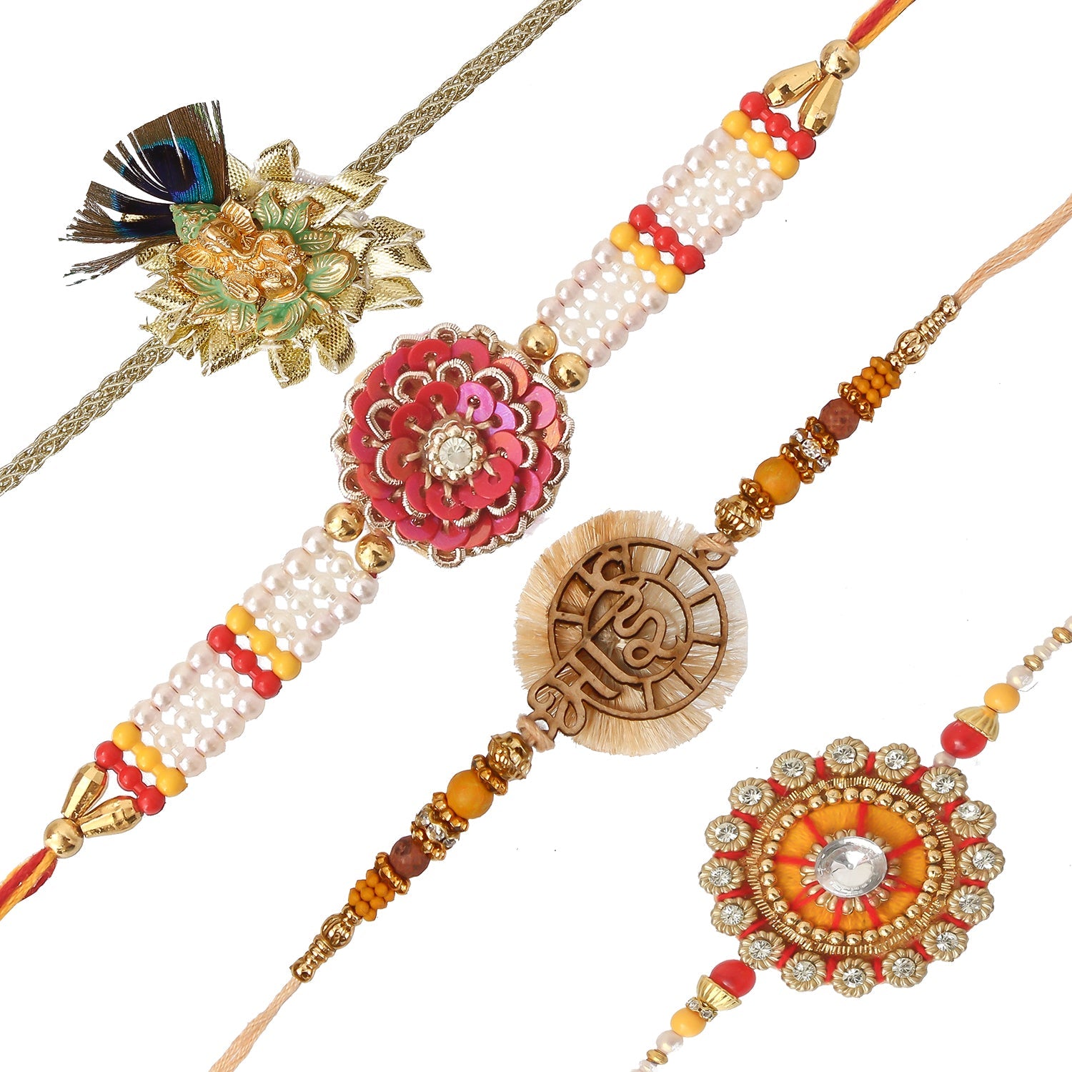 Pack of 4 Rakhis Kafalo