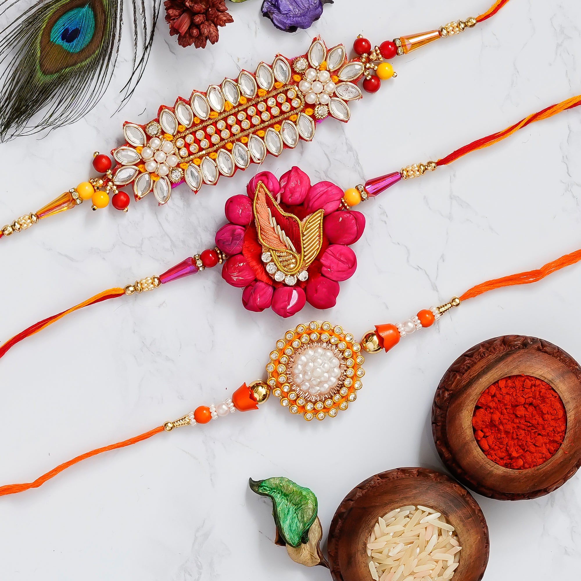 Pack of 3 Rakhis Kafalo