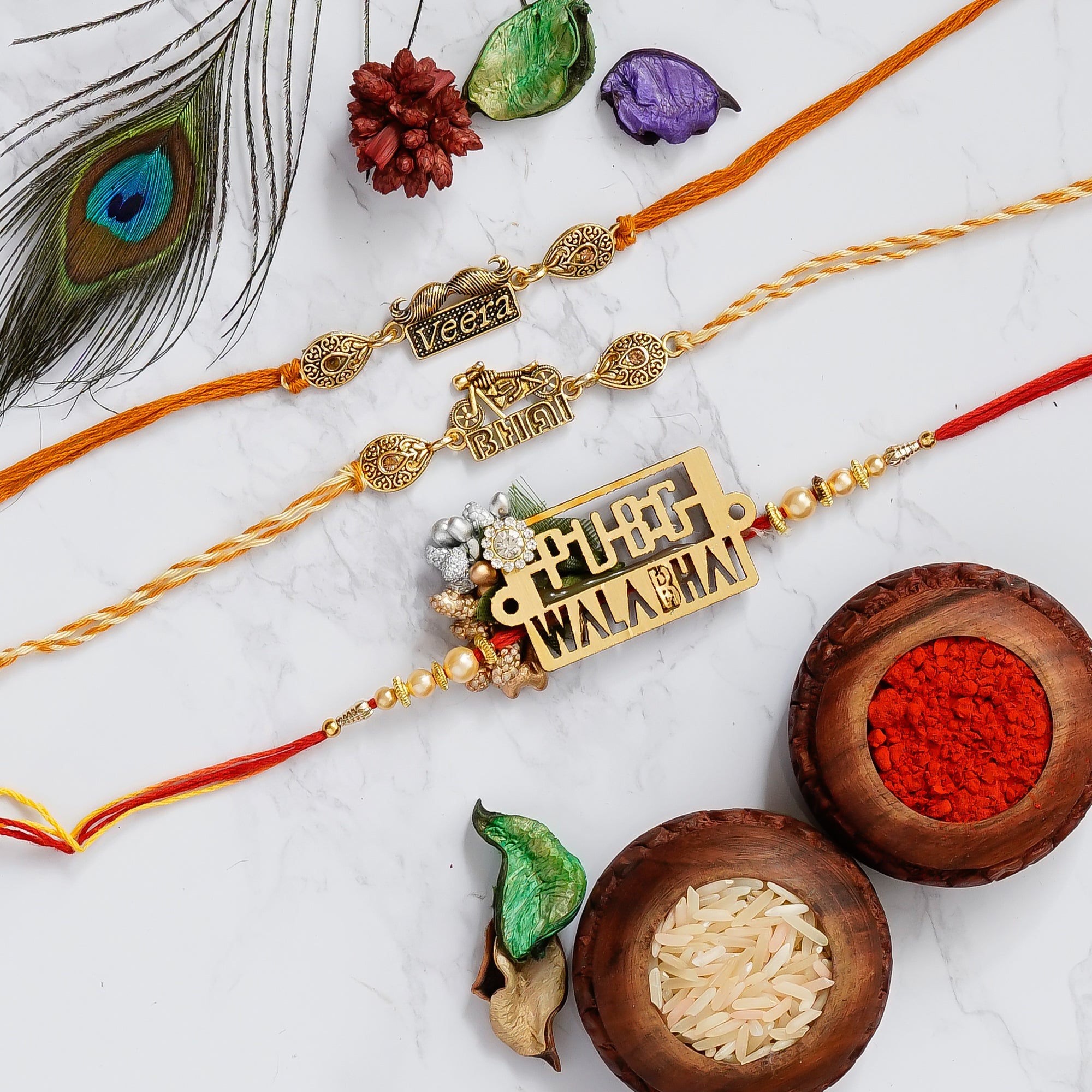 Pack of 3 Rakhis Kafalo