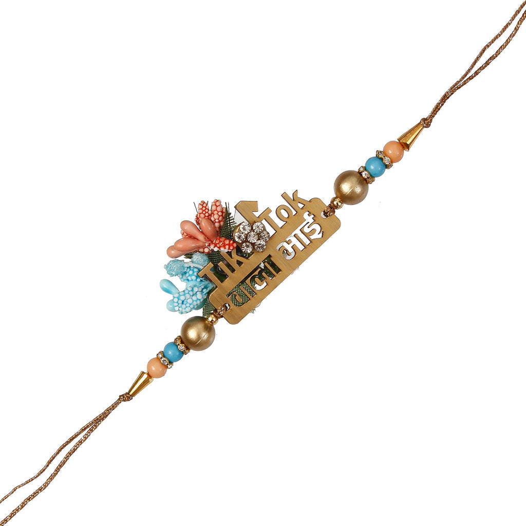 Designer Wooden Tiktok wala Bhai Rakhi Kafalo