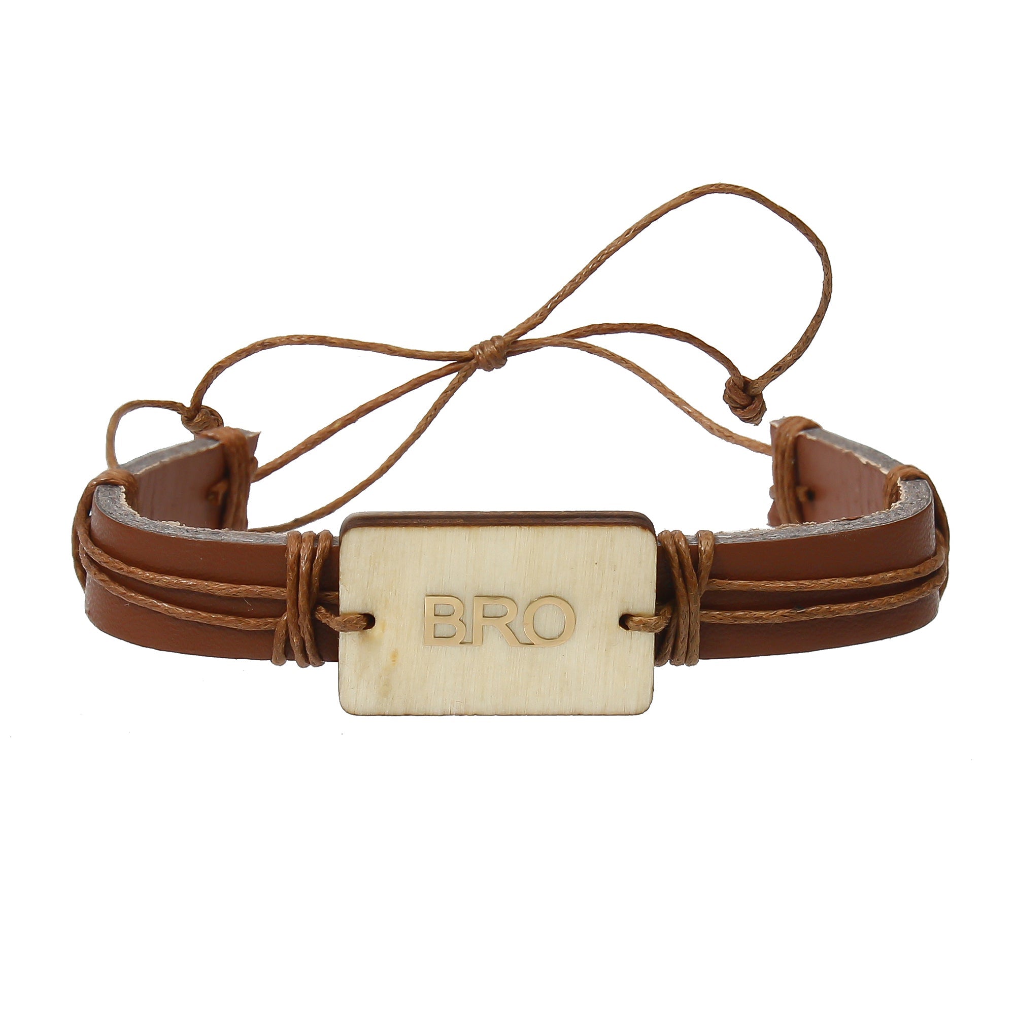 Designer Leather Bracelet BRO Rakhi Kafalo