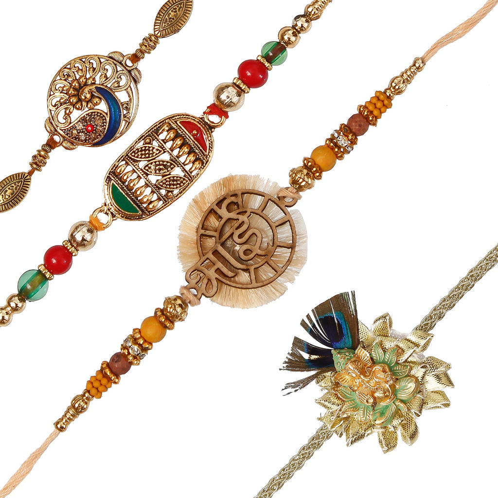 Pack of 4 Rakhis Kafalo