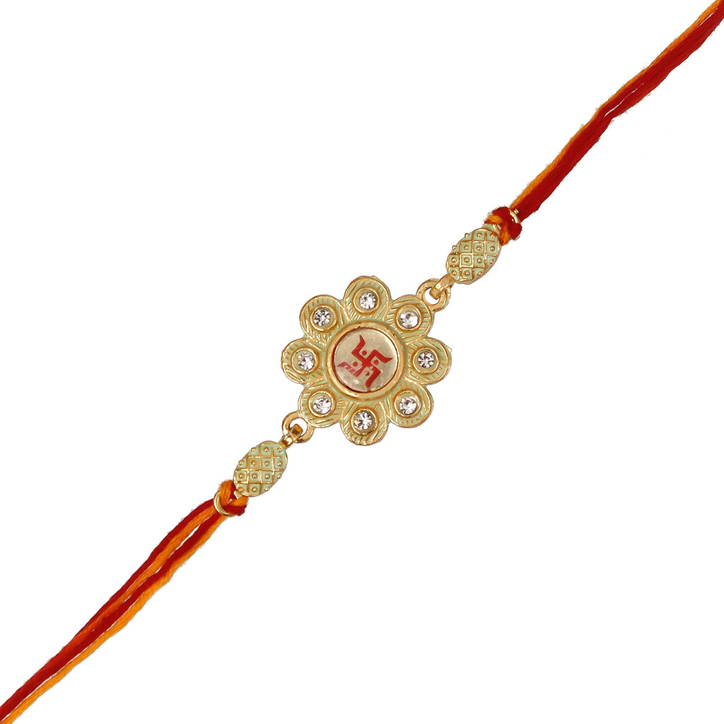 Designer Religious Swastik Rakhi Kafalo