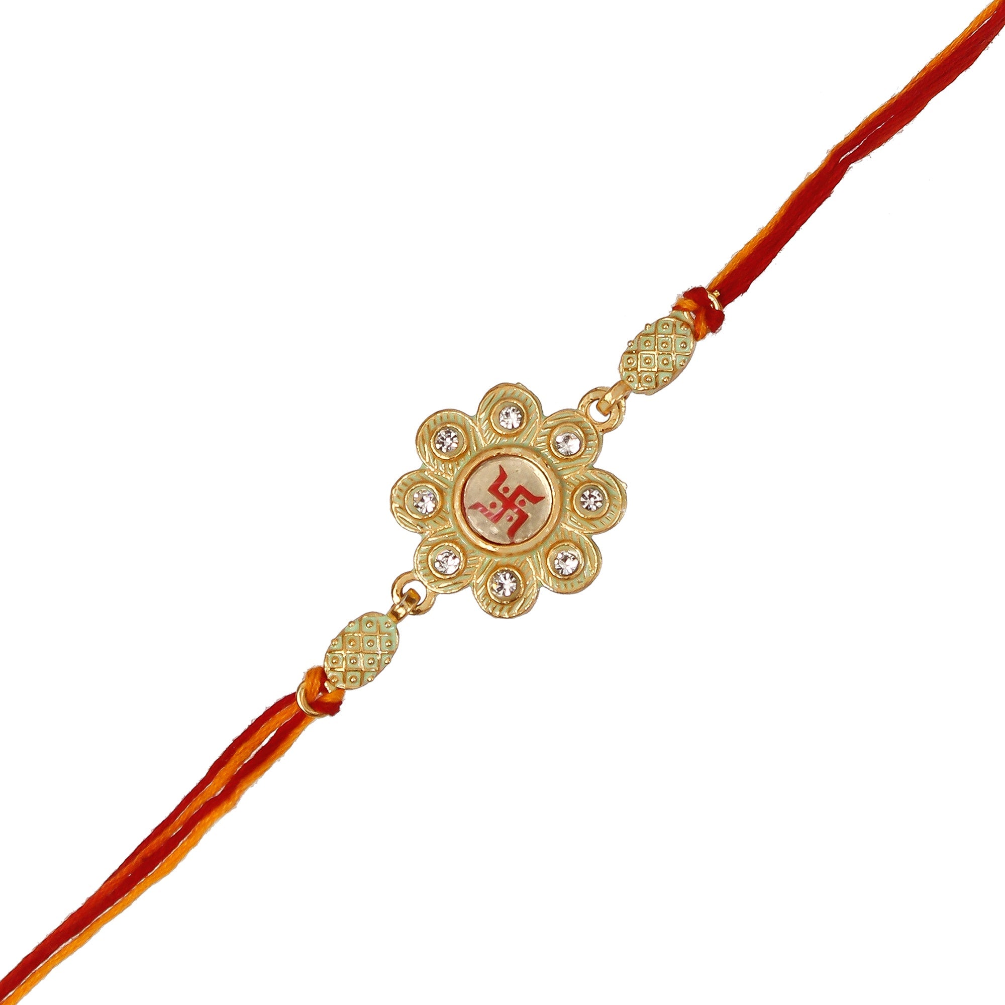 Designer Religious Swastik Rakhi Kafalo