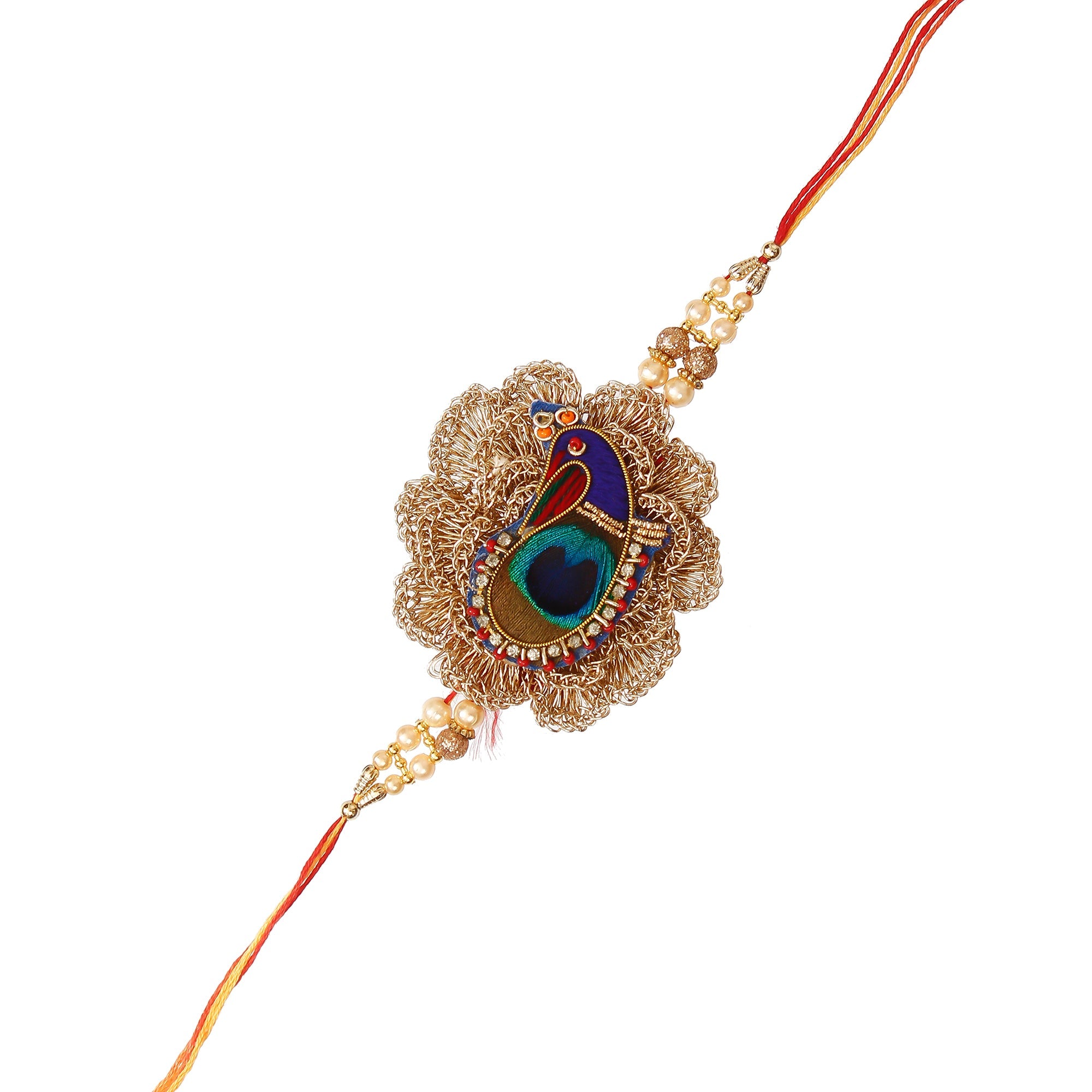 Designer Peacock Rakhi Kafalo