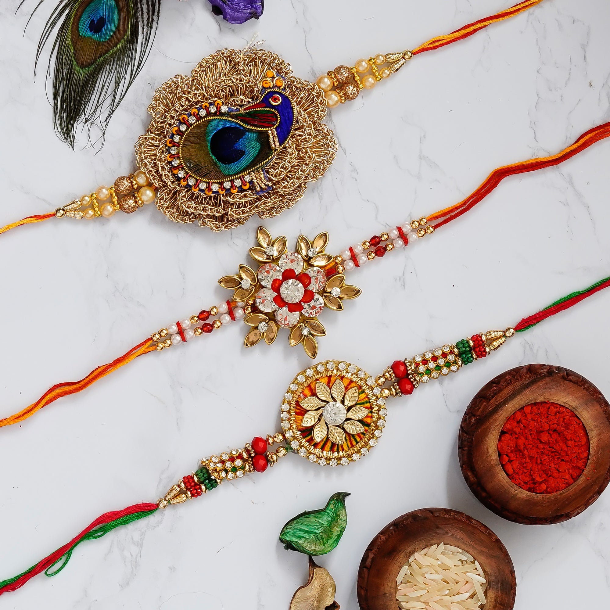 Pack of 3 Rakhis Kafalo