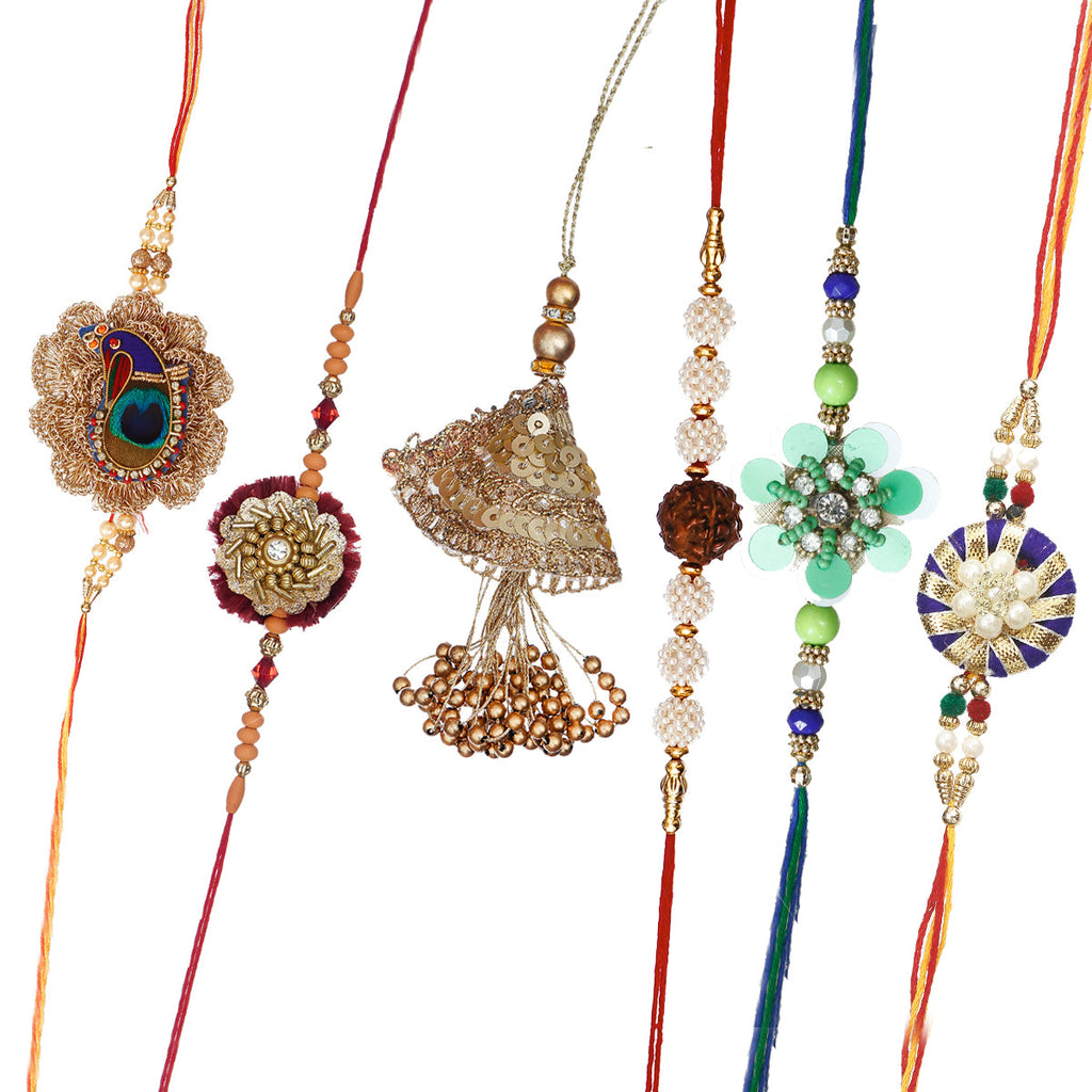 Pack of 6 Rakhis Kafalo