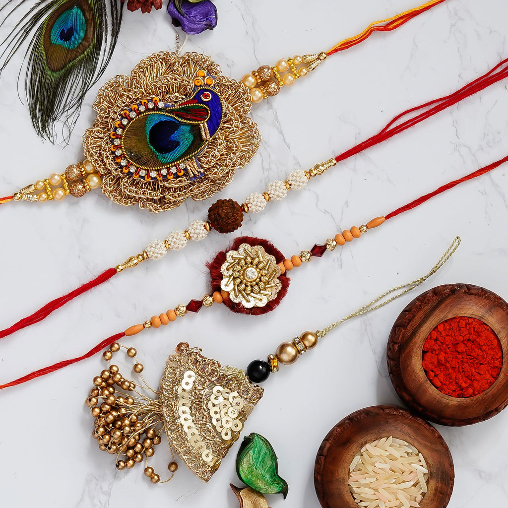 Pack of 4 Rakhis Kafalo