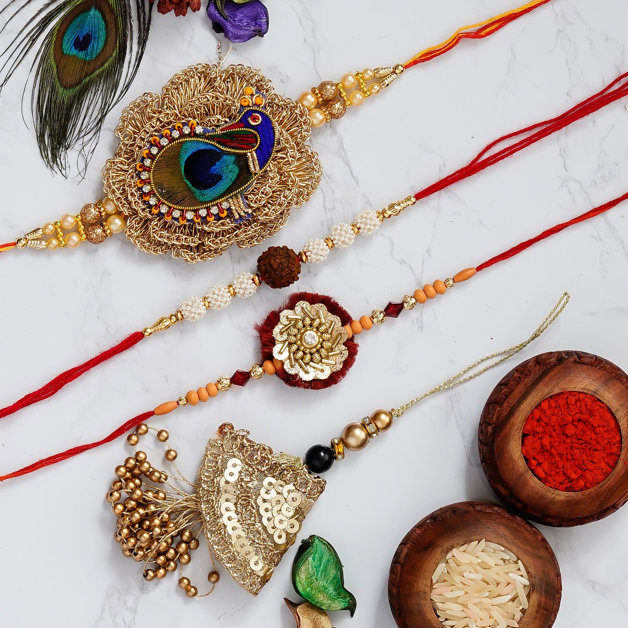 Pack of 4 Rakhis Kafalo