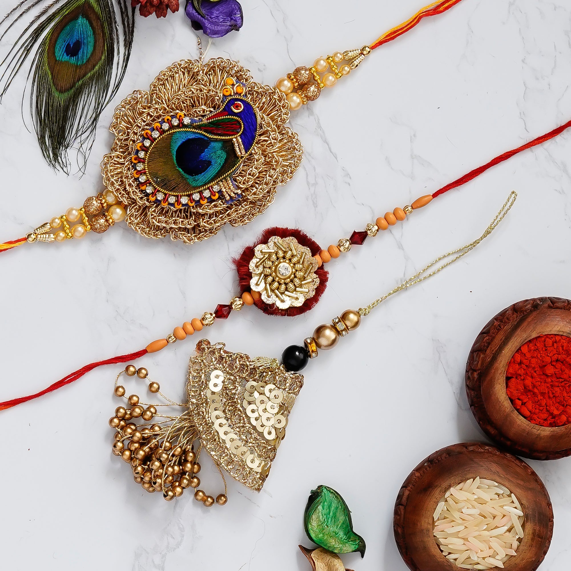 Pack of 3 Rakhis Kafalo