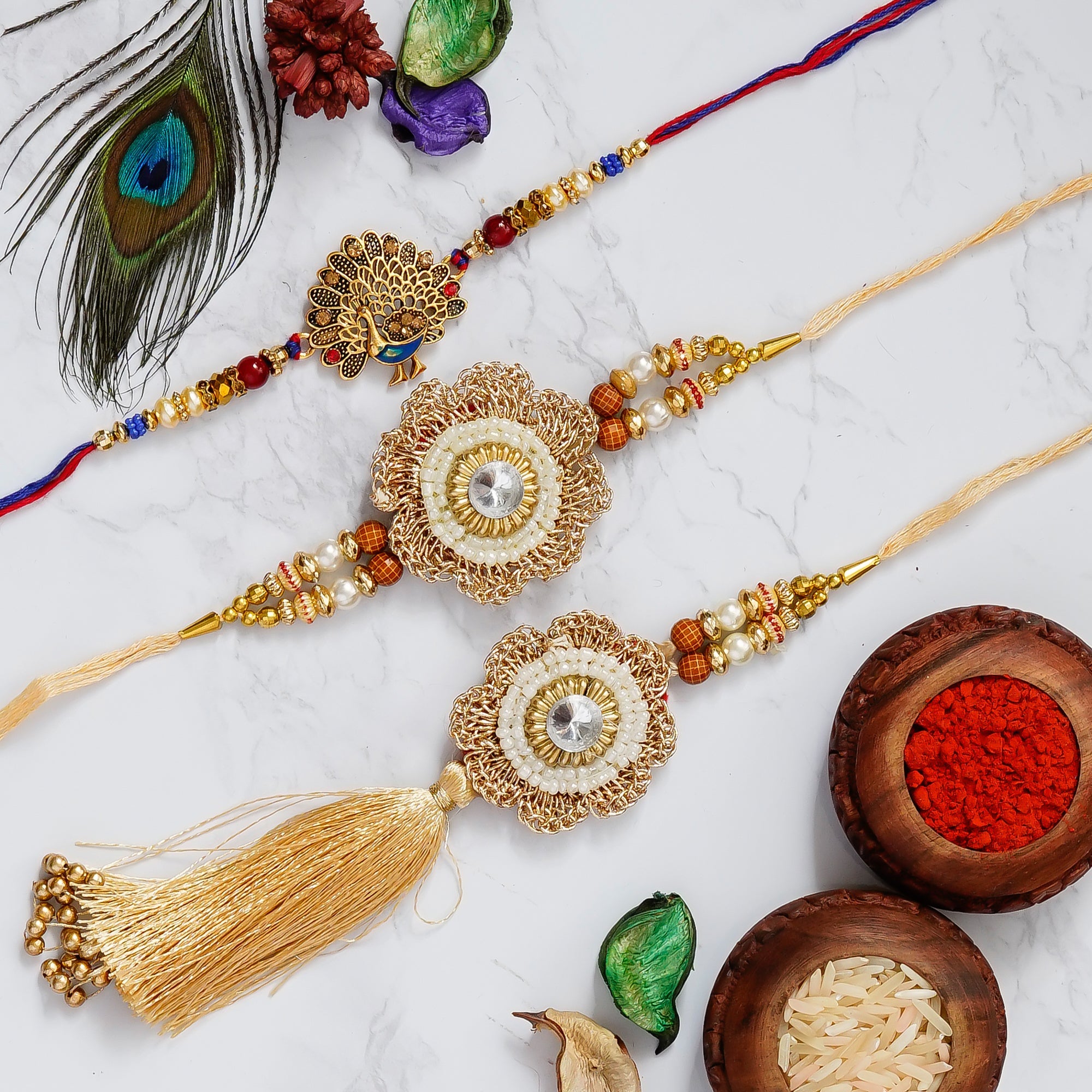 Pack of 3 Rakhis Kafalo