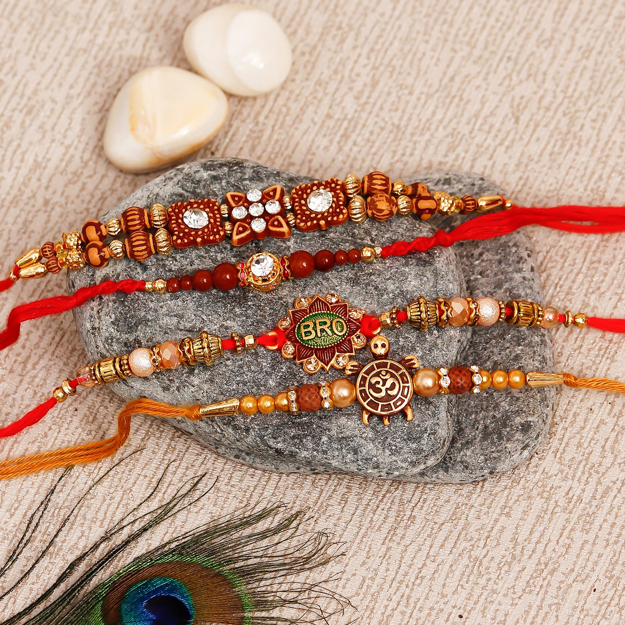 Pack of 4 Rakhis Kafalo