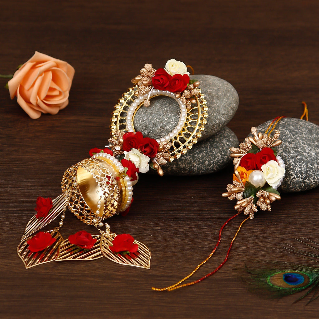Designer Handcrafted Bhaiya Bhabhi Rakhi Kafalo