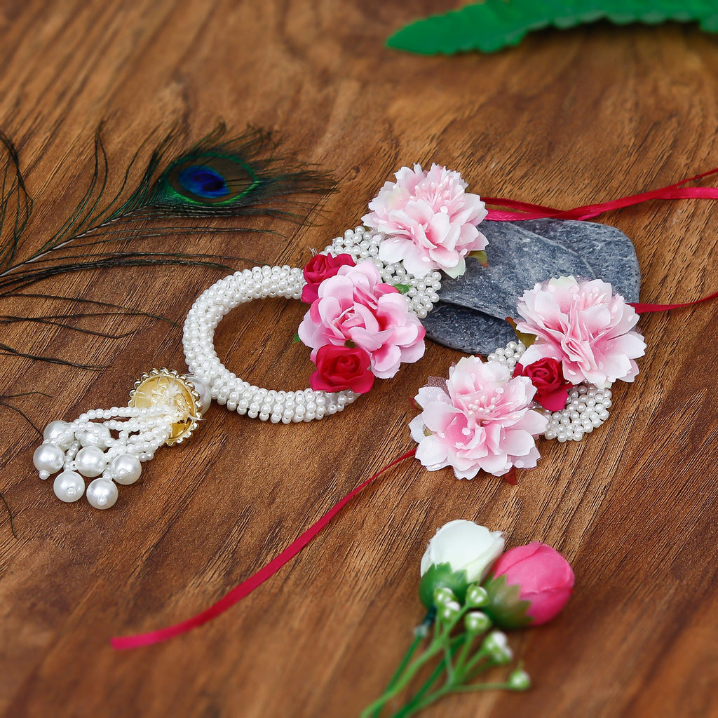 Floral Bhaiya Bhabhi Rakhi Kafalo