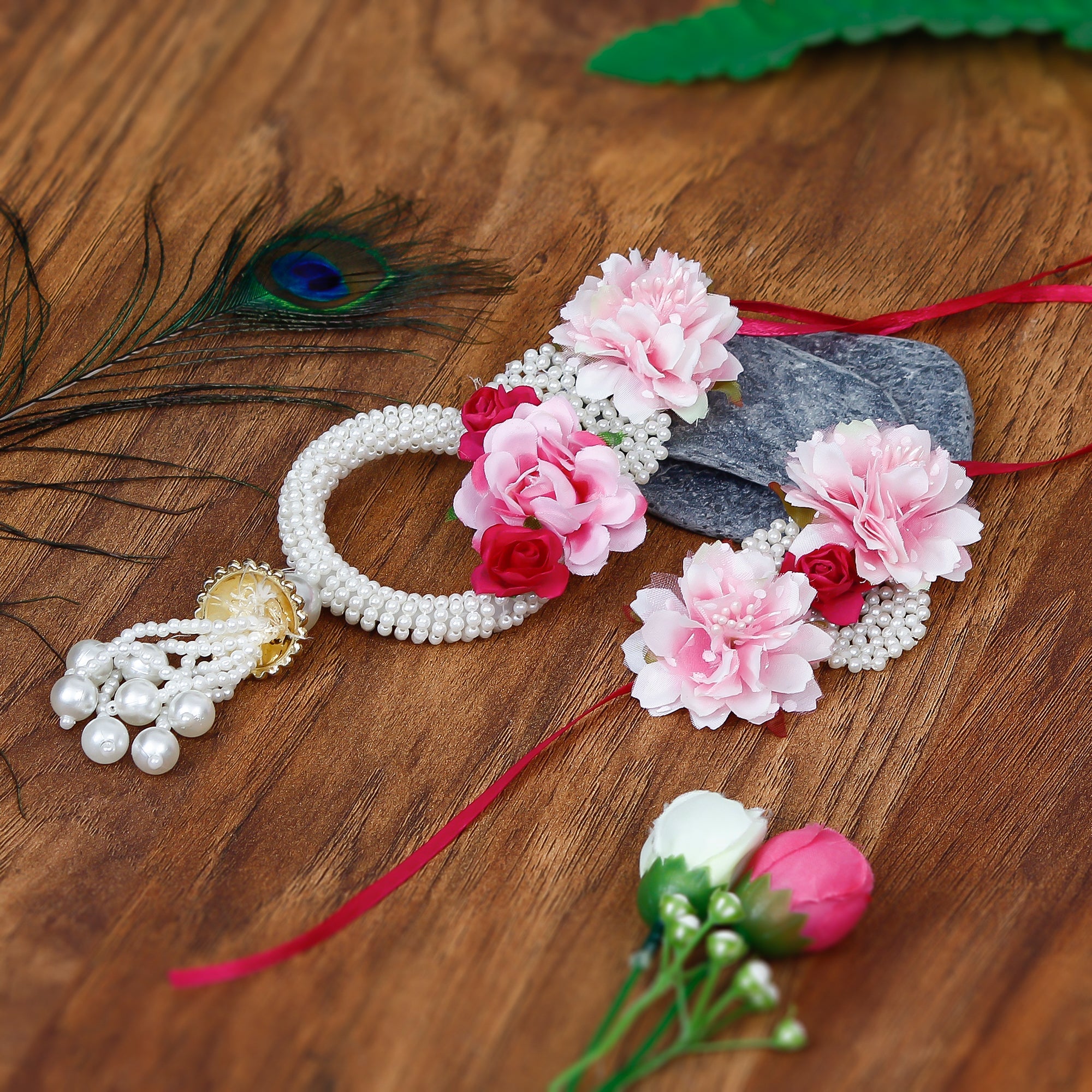 Floral Bhaiya Bhabhi Rakhi Kafalo
