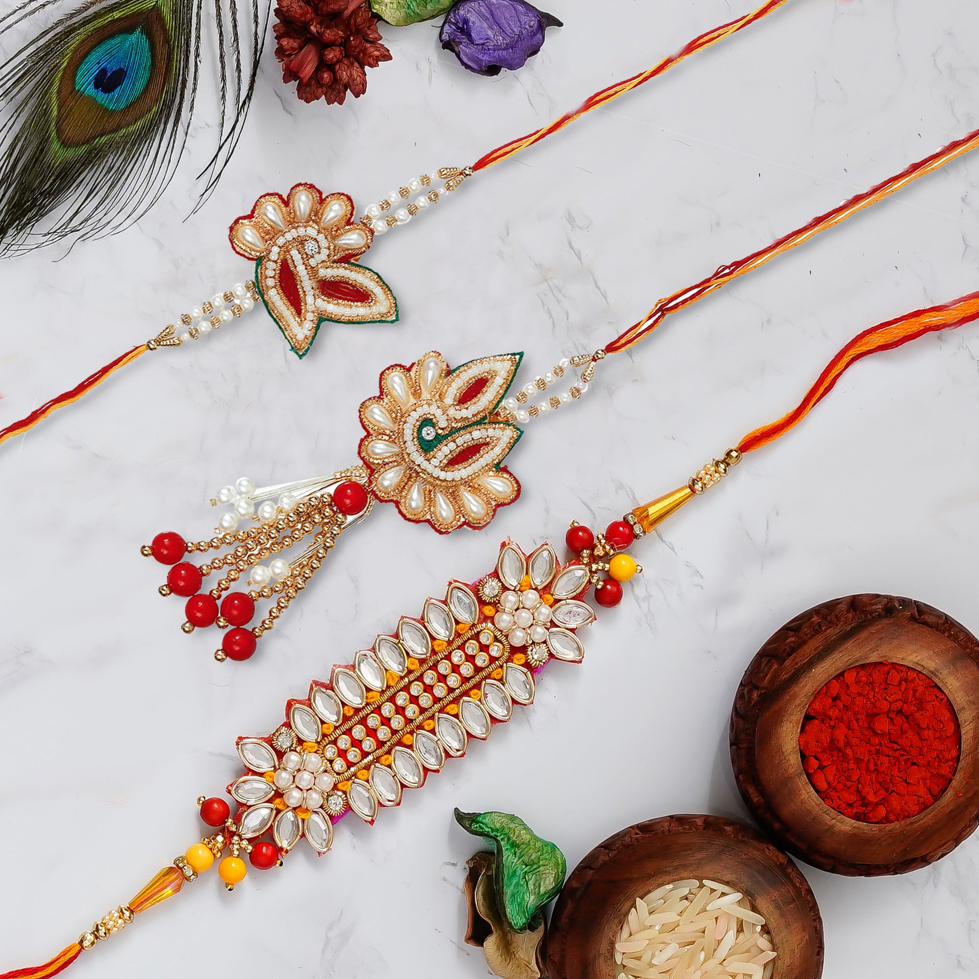 Pack of 3 Rakhis Kafalo