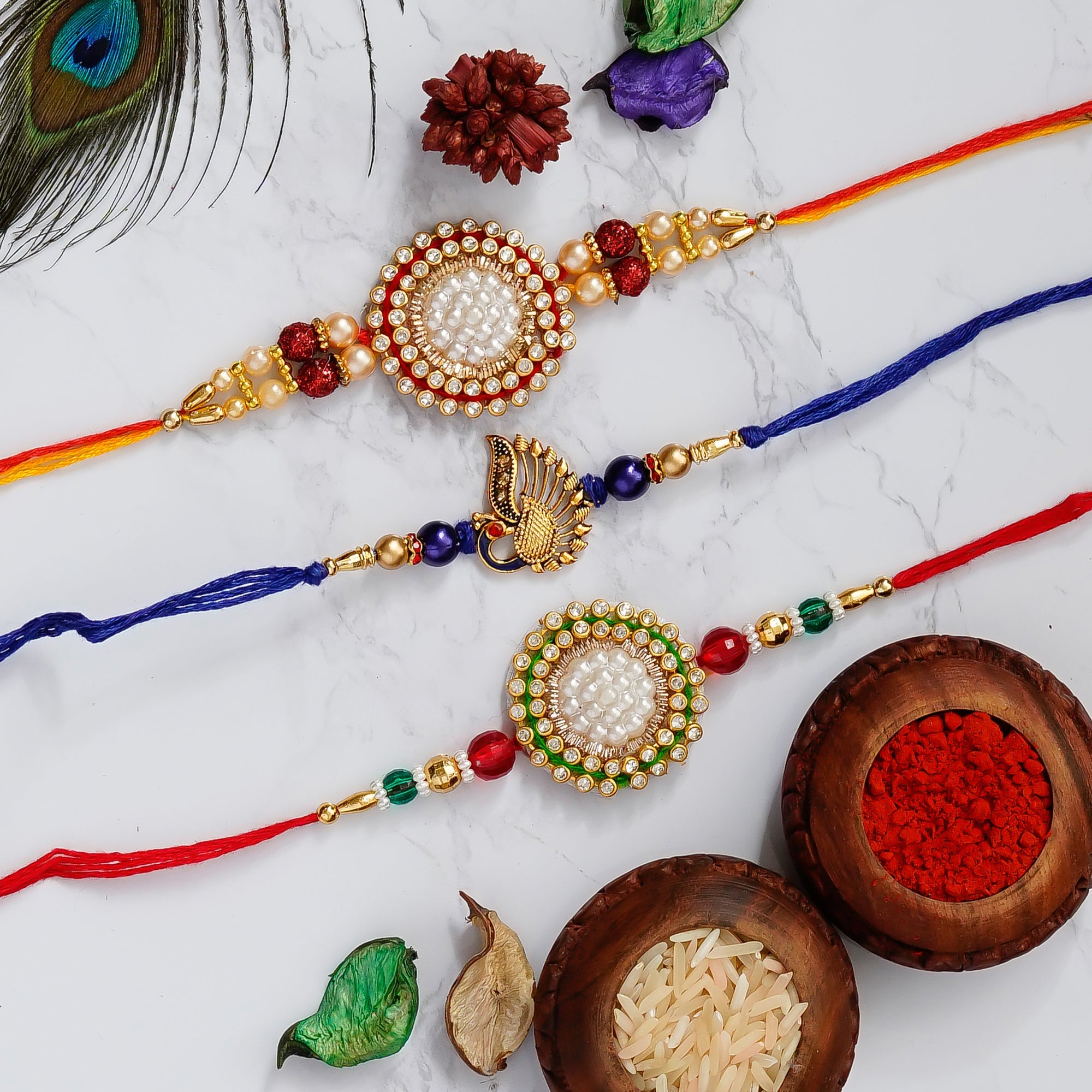 Pack of 3 Rakhis Kafalo