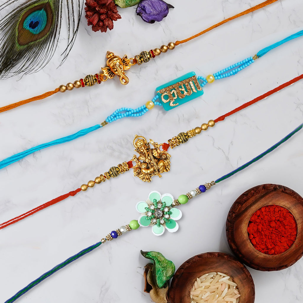 Pack of 4 Rakhis Kafalo
