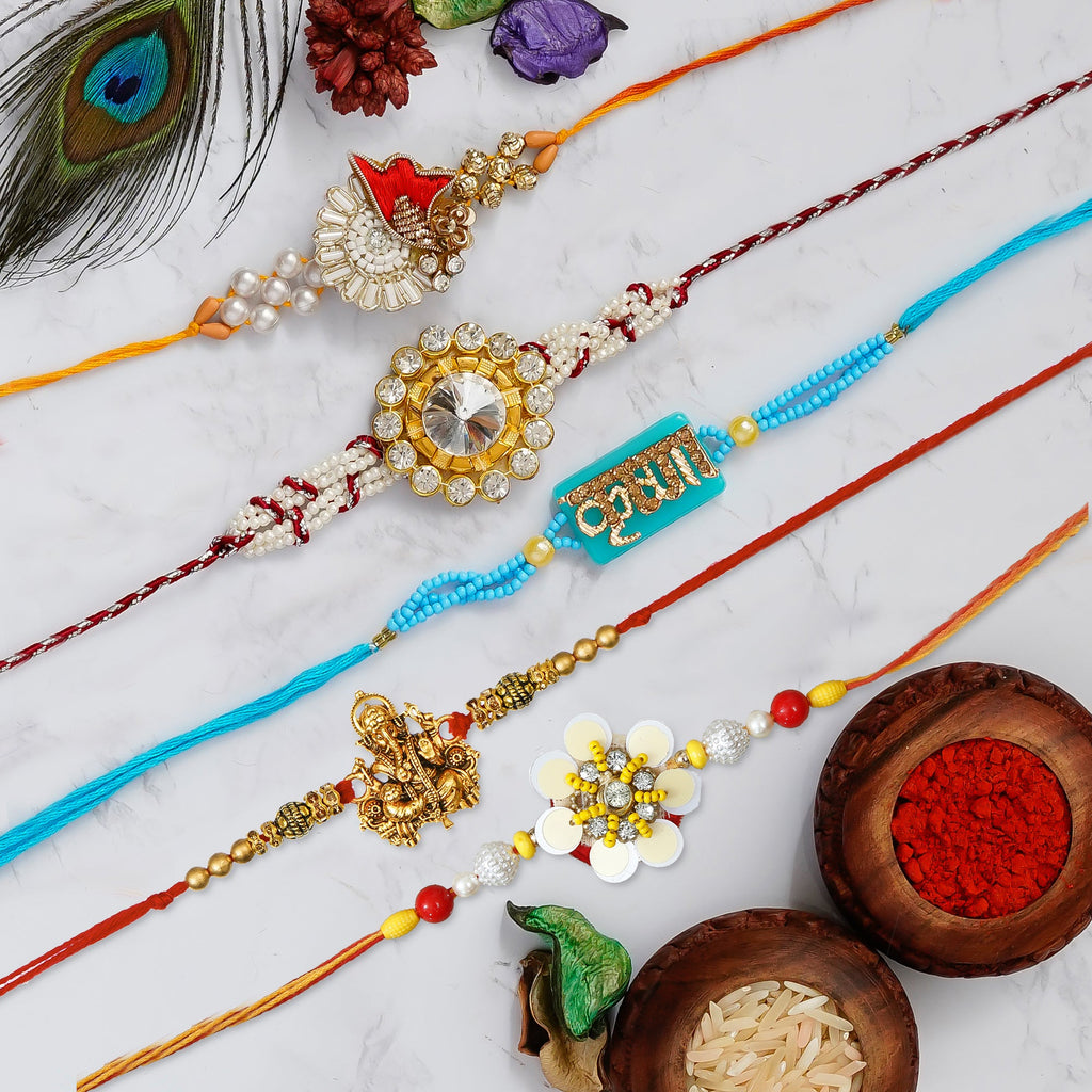 Pack of 5 Rakhis Kafalo