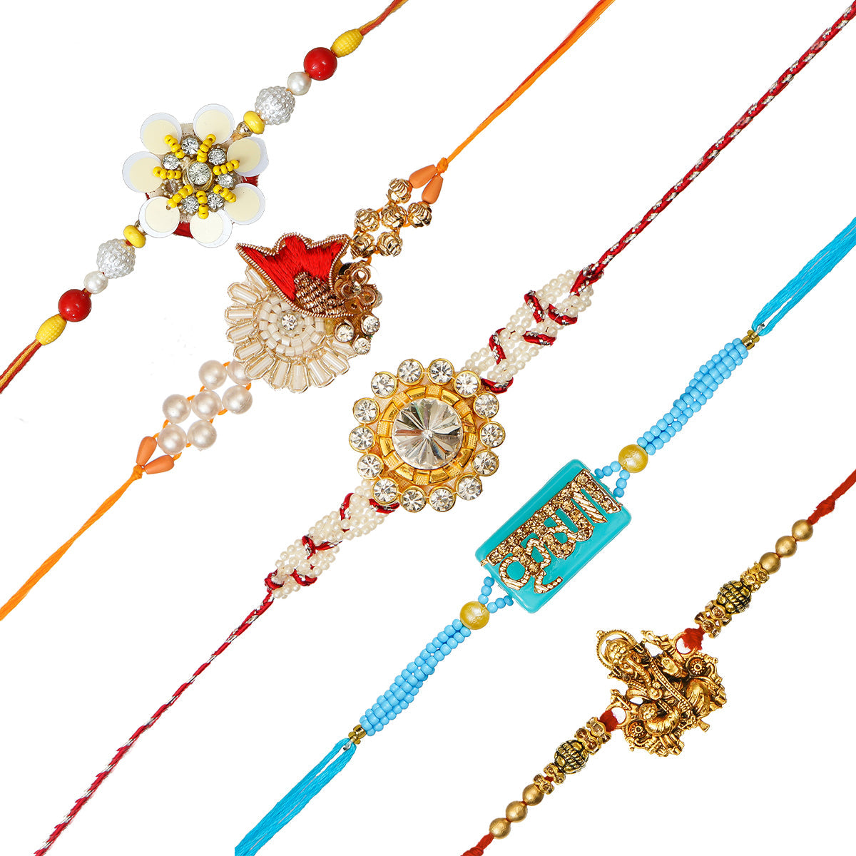 Pack of 5 Rakhis Kafalo