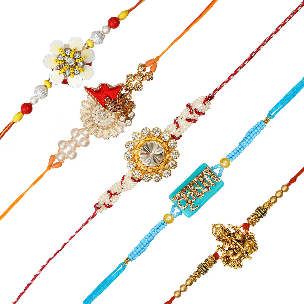 Pack of 5 Rakhis Kafalo