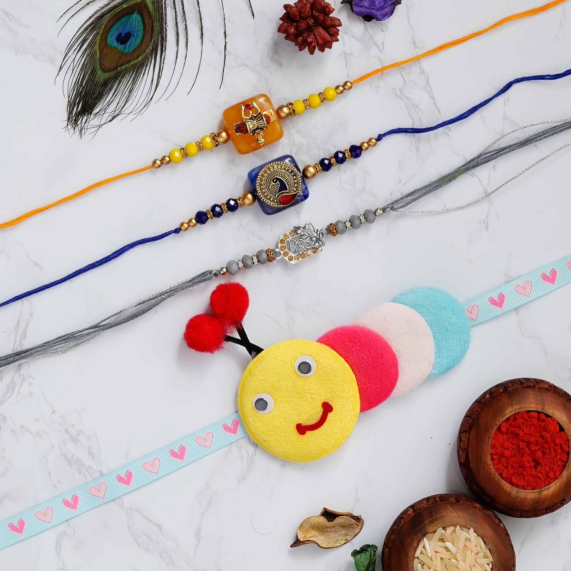 Pack of 4 Rakhis Kafalo