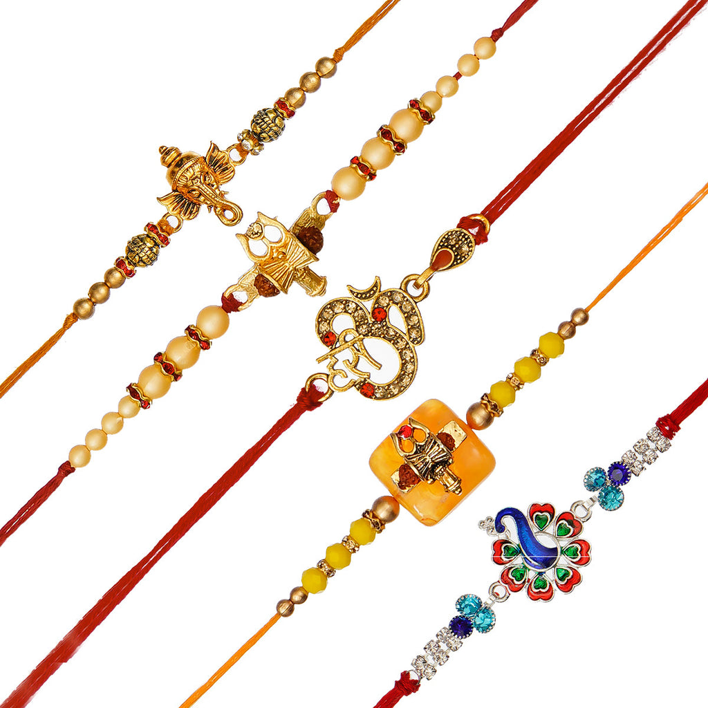 Pack of 5 Rakhis Kafalo