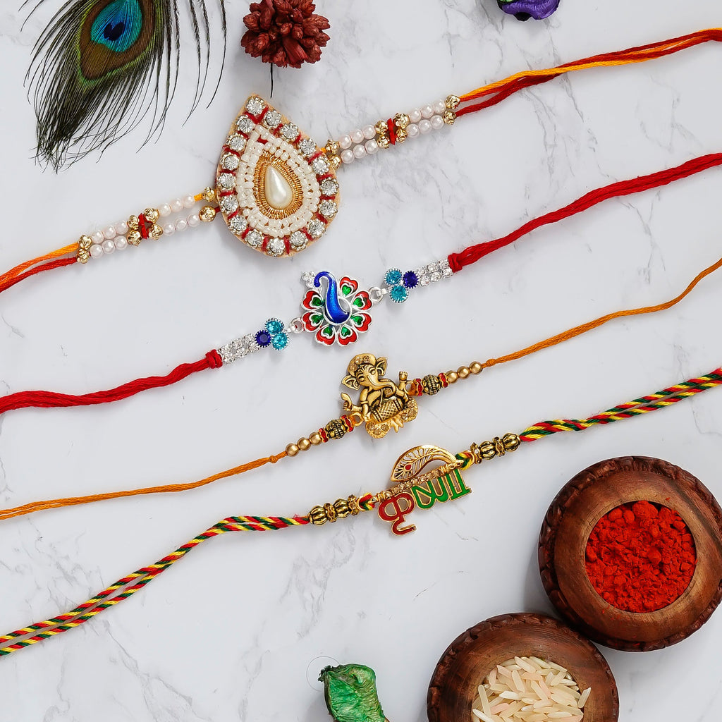 Pack of 4 Rakhis Kafalo