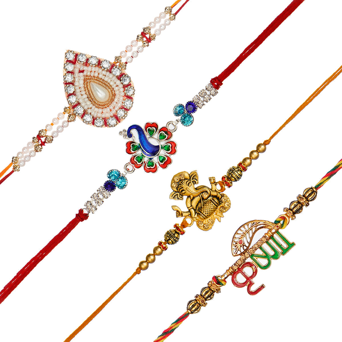 Pack of 4 Rakhis Kafalo