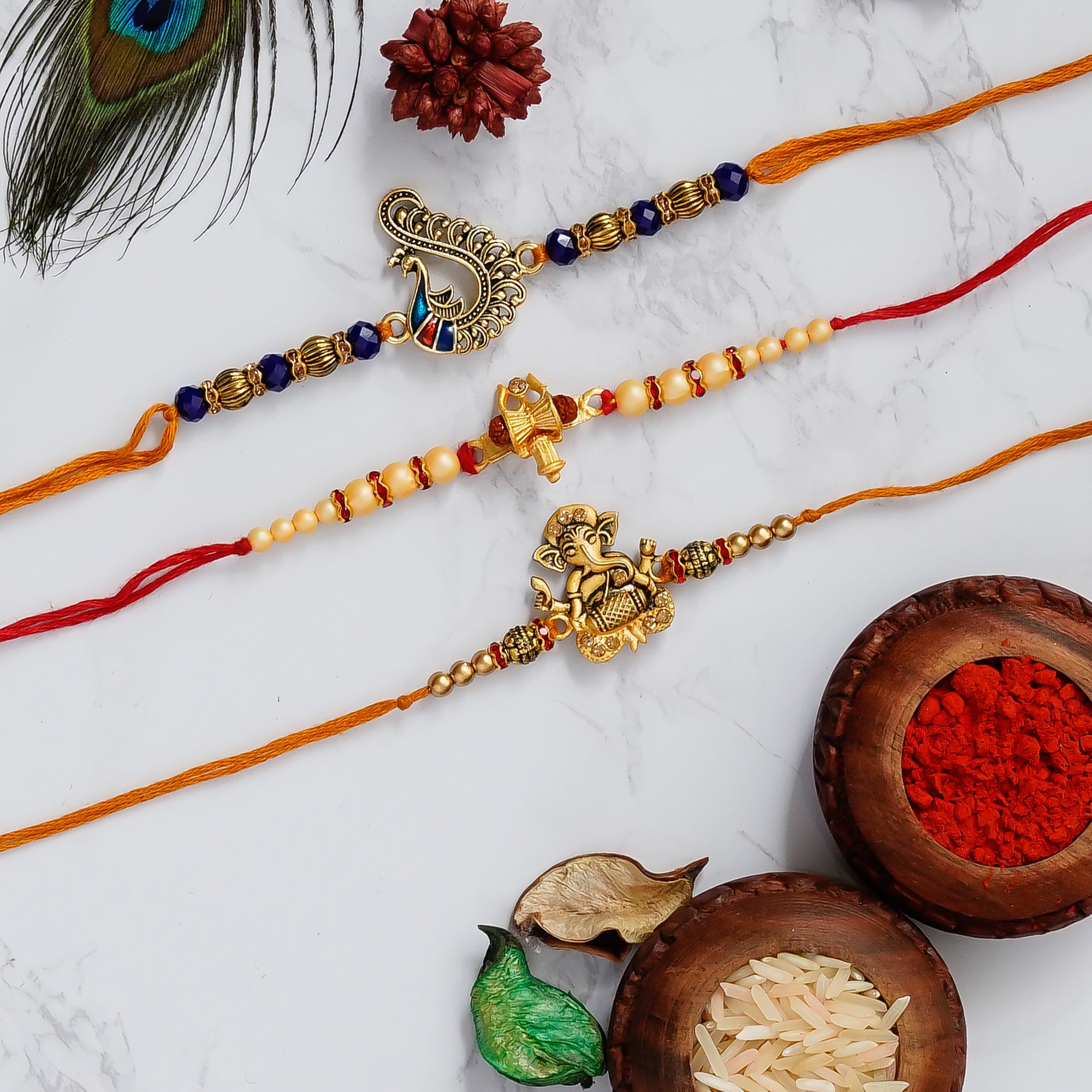 Pack of 3 Rakhis Kafalo