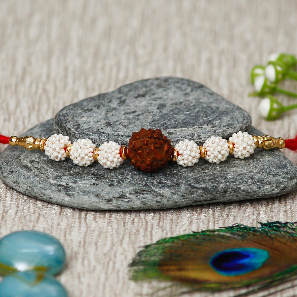Rudraksh Rakhi and Roli Chawal Pack Kafalo
