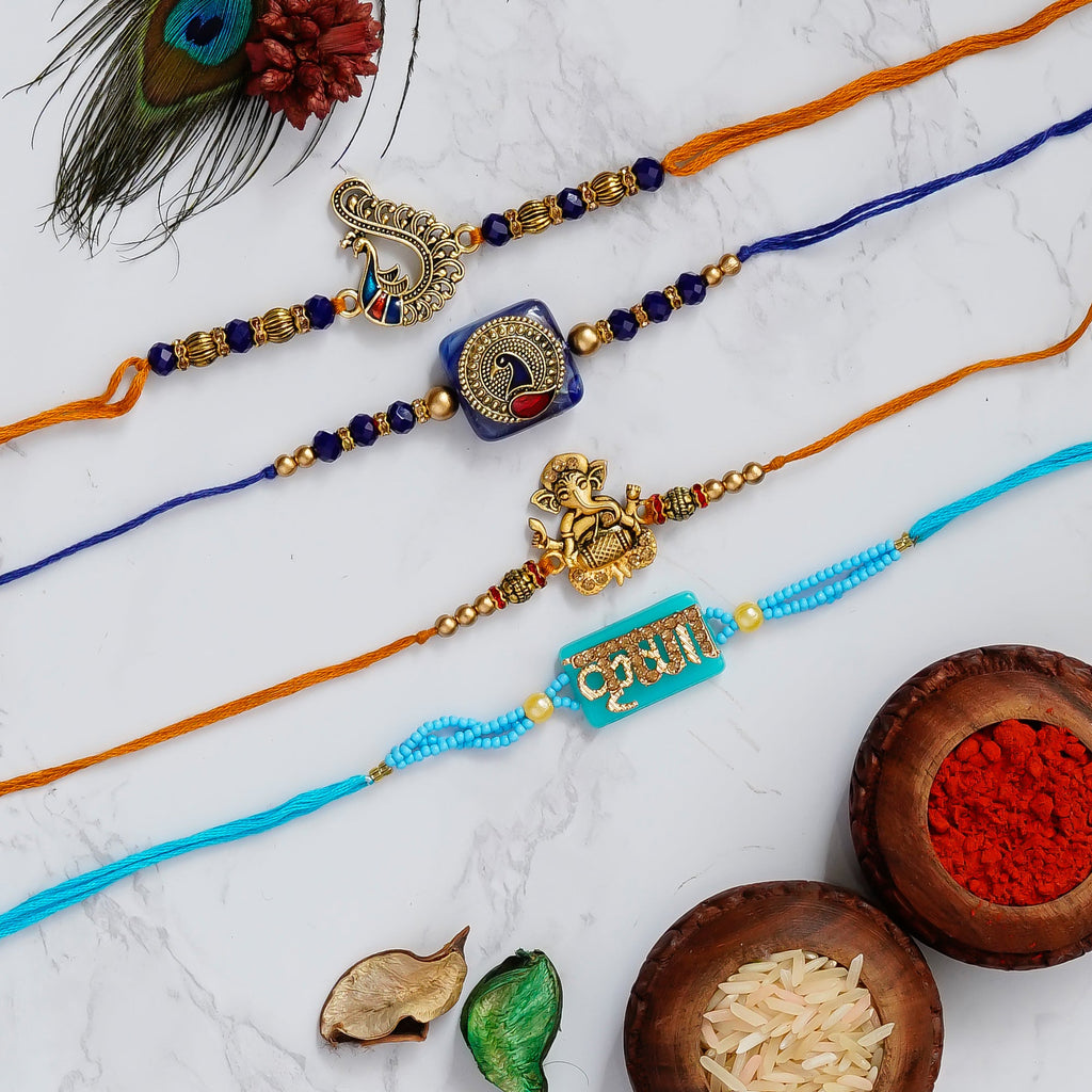 Pack of 4 Rakhis Kafalo