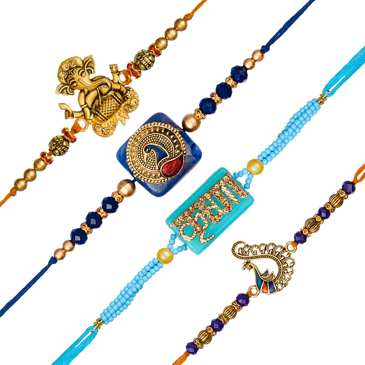 Pack of 4 Rakhis Kafalo