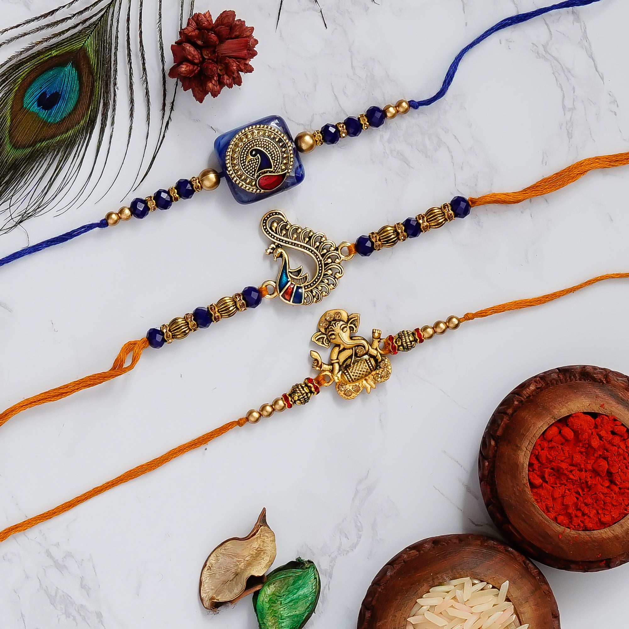 Pack of 3 Rakhis Kafalo