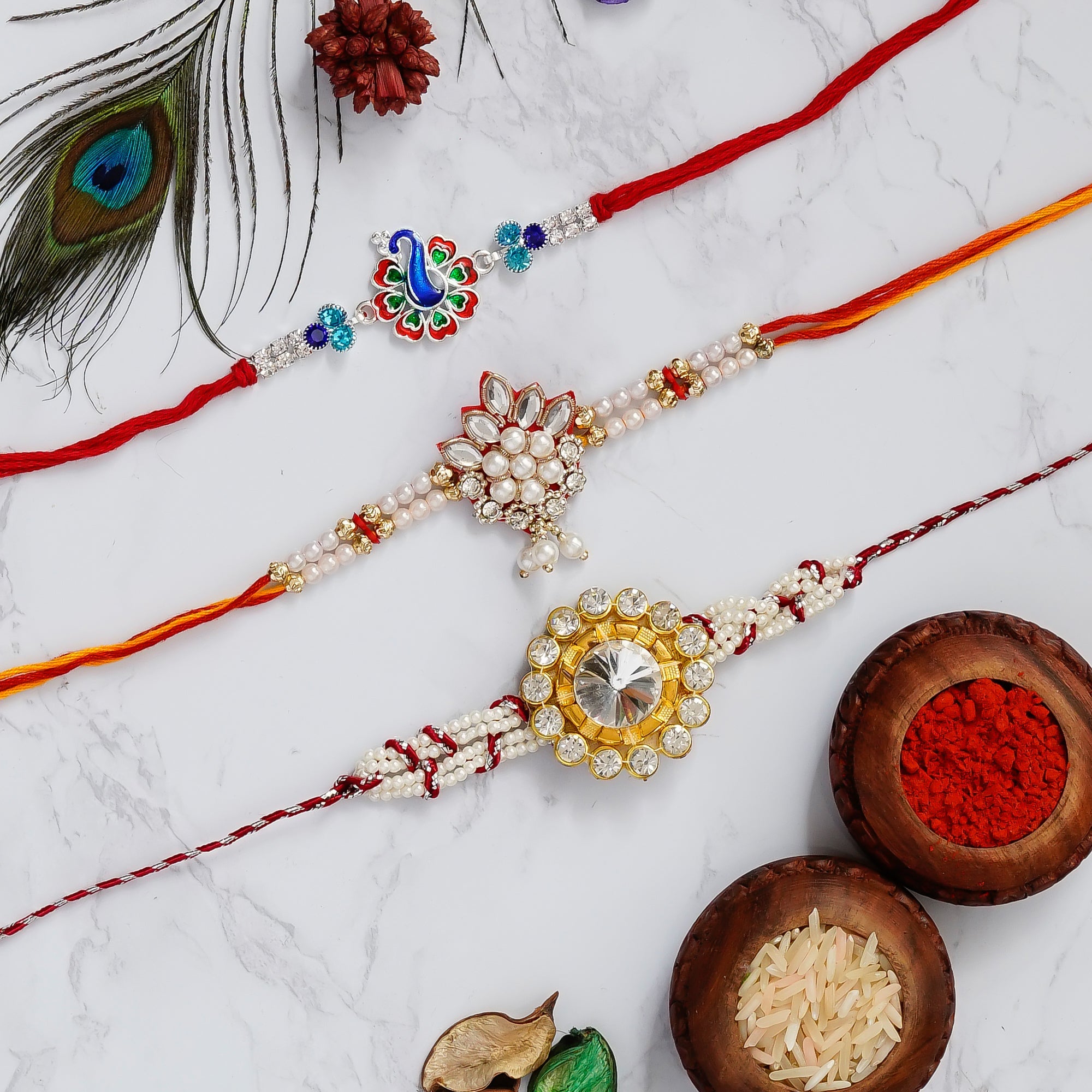 Pack of 3 Rakhis Kafalo