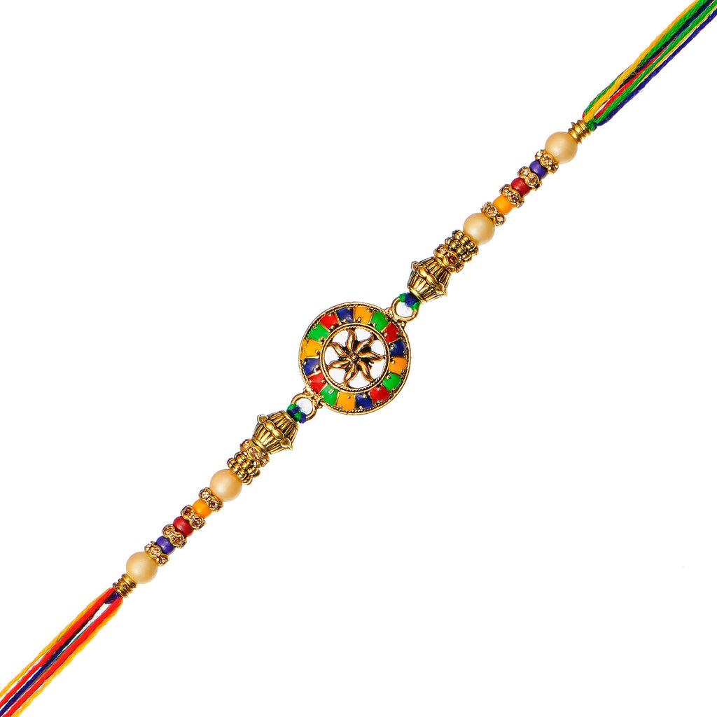 Designer Rakhi and Roli Chawal Pack Kafalo