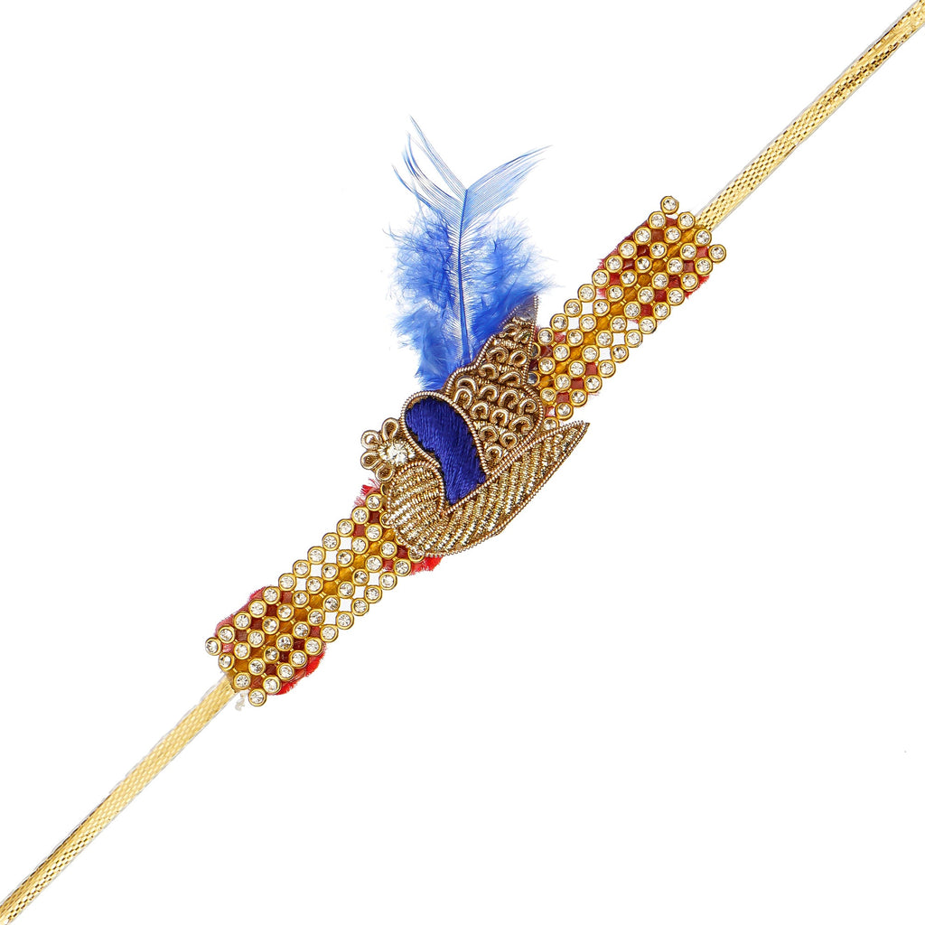 Designer Rakhi and Roli Chawal Pack Kafalo
