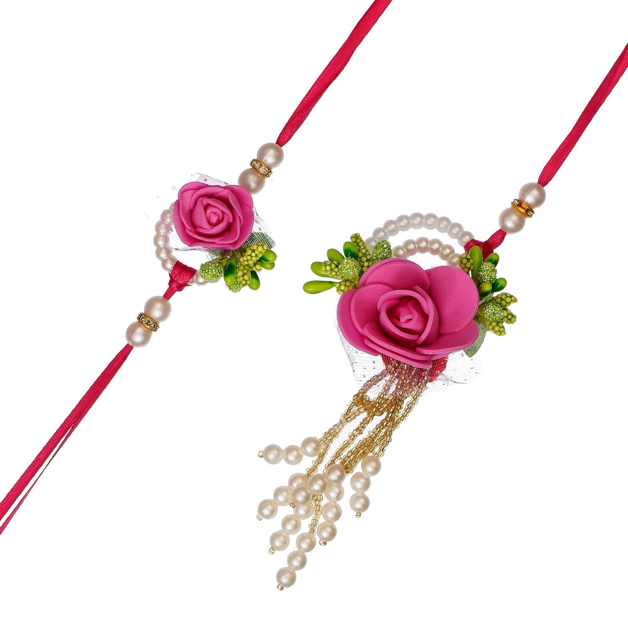Designer Bhaiya Bhabhi Rakhi and Roli Chawal Pack, Best Wishes Greeting Card Kafalo