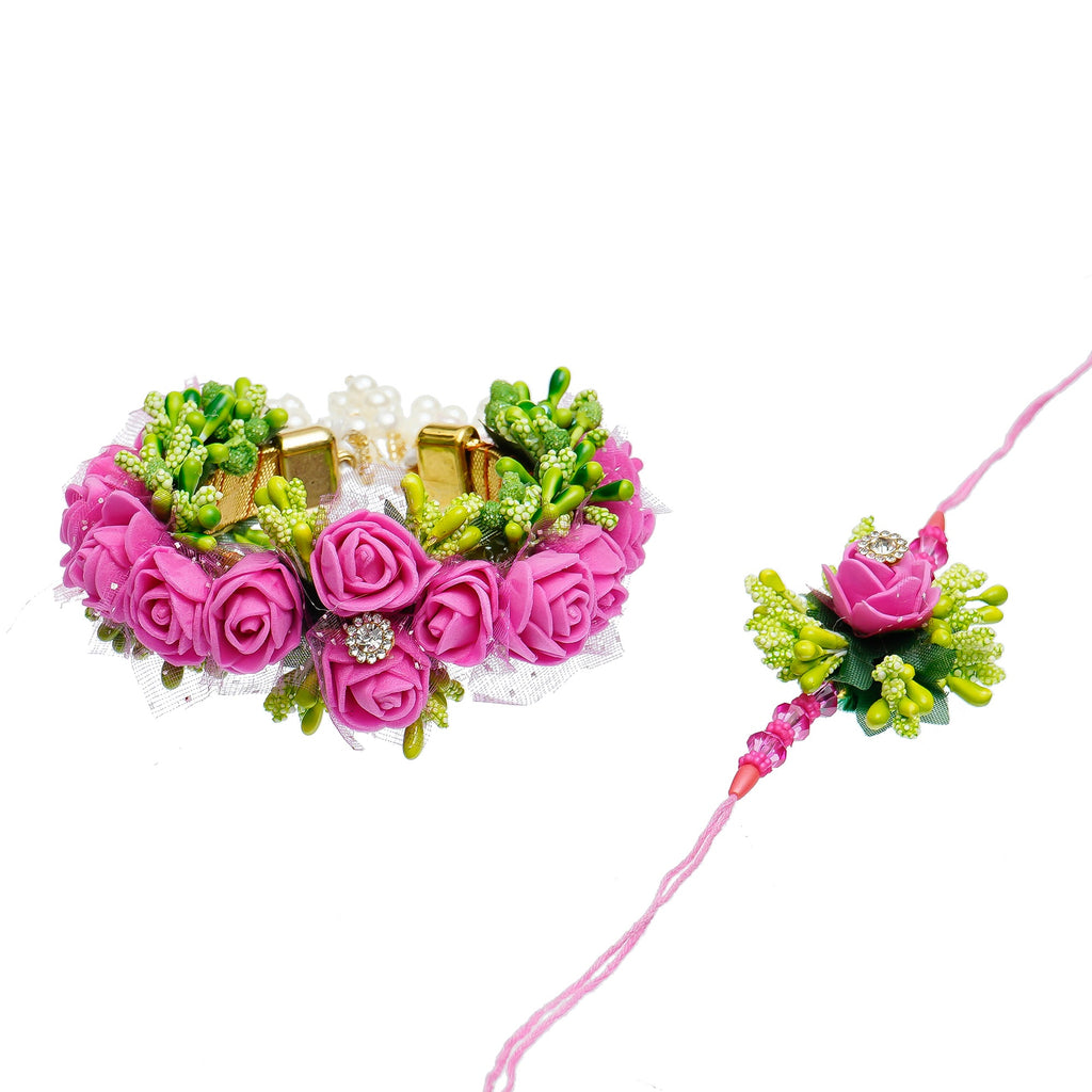 Designer Handcrafted Premium Bhaiya Bhabhi Rakhi and Roli Chawal Pack, Best Wishes Greeting Card Kafalo